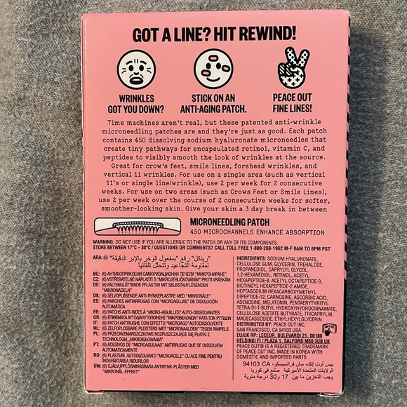 Peace Out Wrinkle Patches - Picture 2 of 8